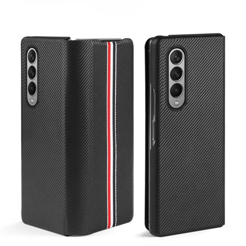 Galaxy Z Fold 3 Luxury Leather Foldable Flip Case