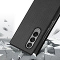 Galaxy Z Fold 3 Luxury Leather Foldable Flip Case