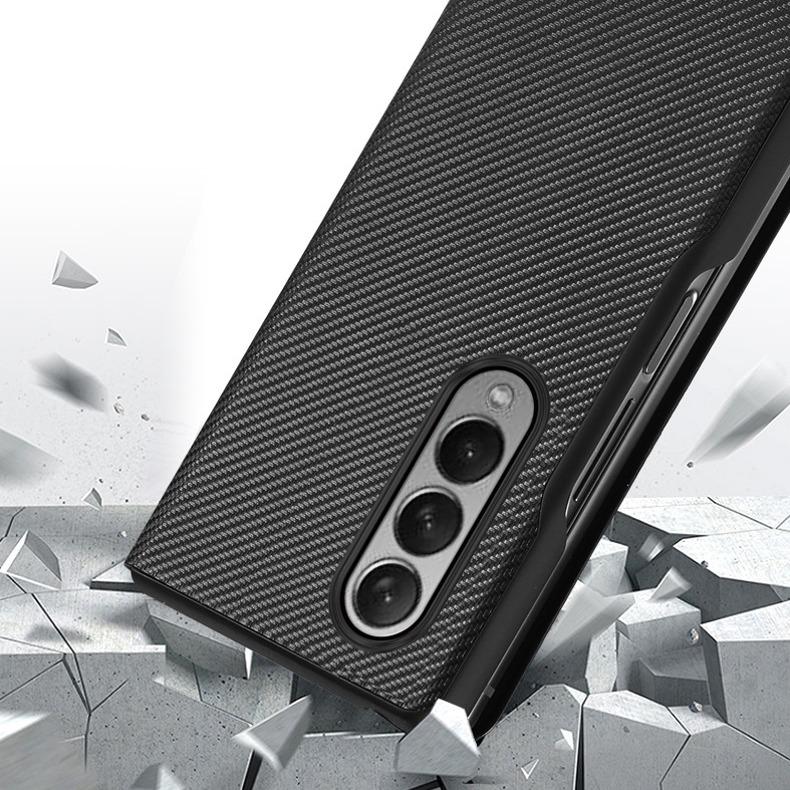 Galaxy Z Fold 3 Luxury Leather Foldable Flip Case