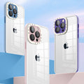 iPhone 14 Series Luxury Transparent Hard Acrylic Glass Camera Protection Case