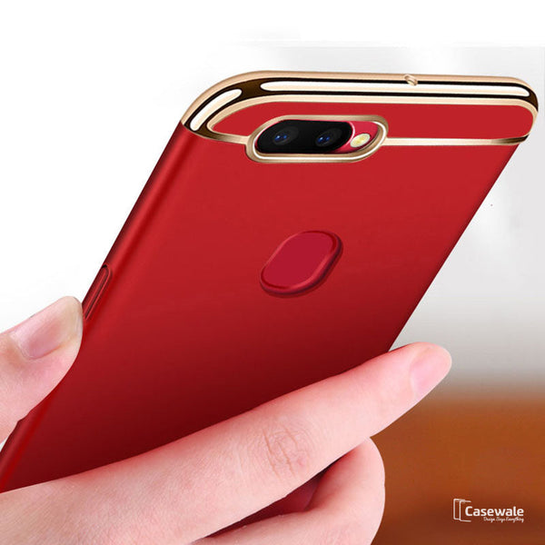 Luxury Electroplating 3 in 1 Case for OnePlus 5T