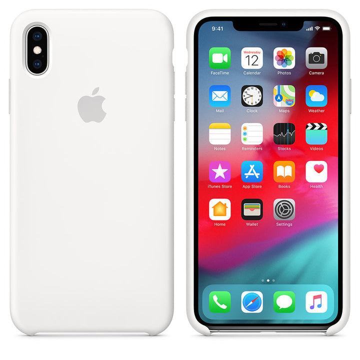 Silicone Case for iPhone X Series- White
