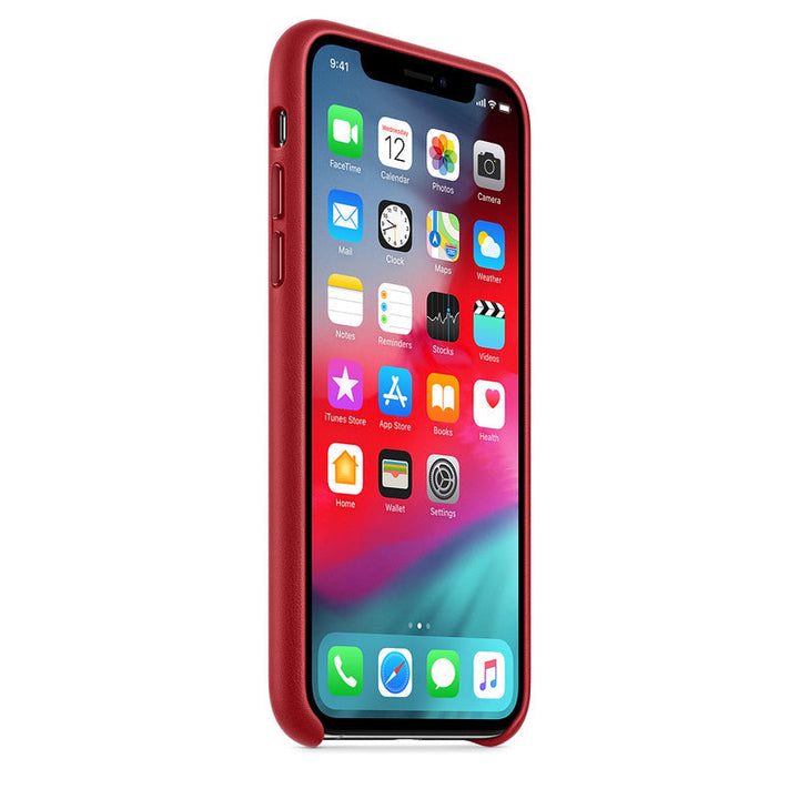 Leather Case for iPhone X Series- Red