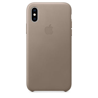 Leather Case for iPhone X Series- Taupe