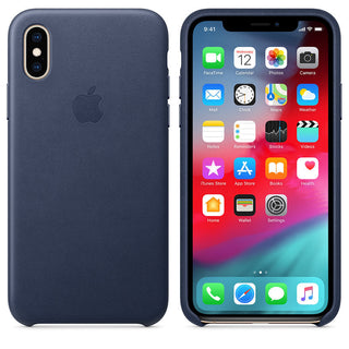 Leather Case for iPhone X Series- Midnight Blue