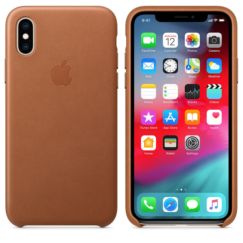 Leather Case for iPhone X Series- Saddle Brown
