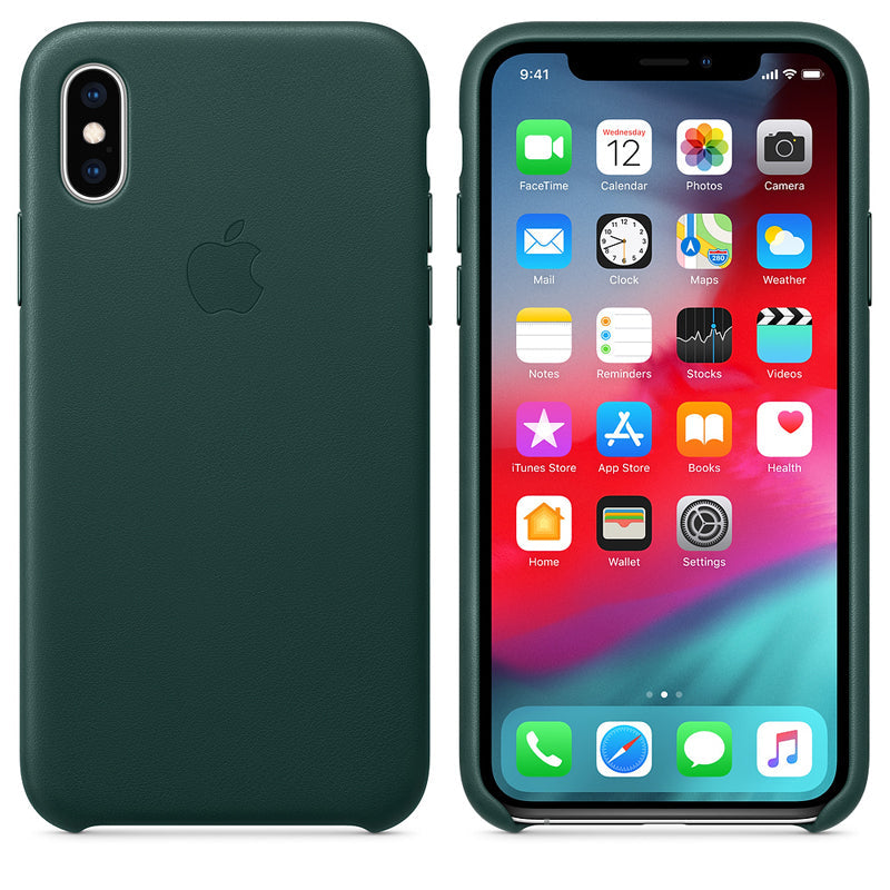 Leather Case for iPhone X Series- Forest Green