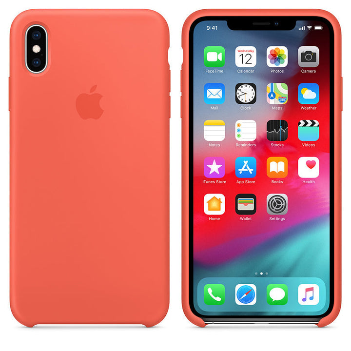 Silicone Case for iPhone X Series- Nectarine