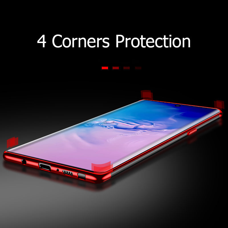 IQS Design Soft Leather Texture Case with Magnetic Car Vent for Galaxy Note 10 Series