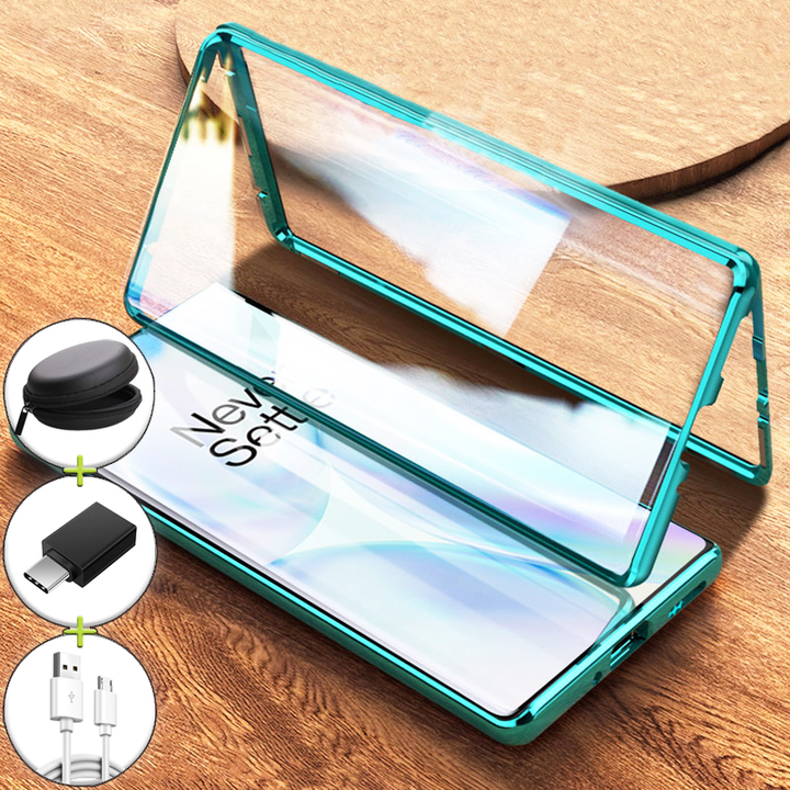OnePlus 8 / 8 Pro Double Sided Magnetic Case (Free OTG+ USB Cable + Earphone Bag)
