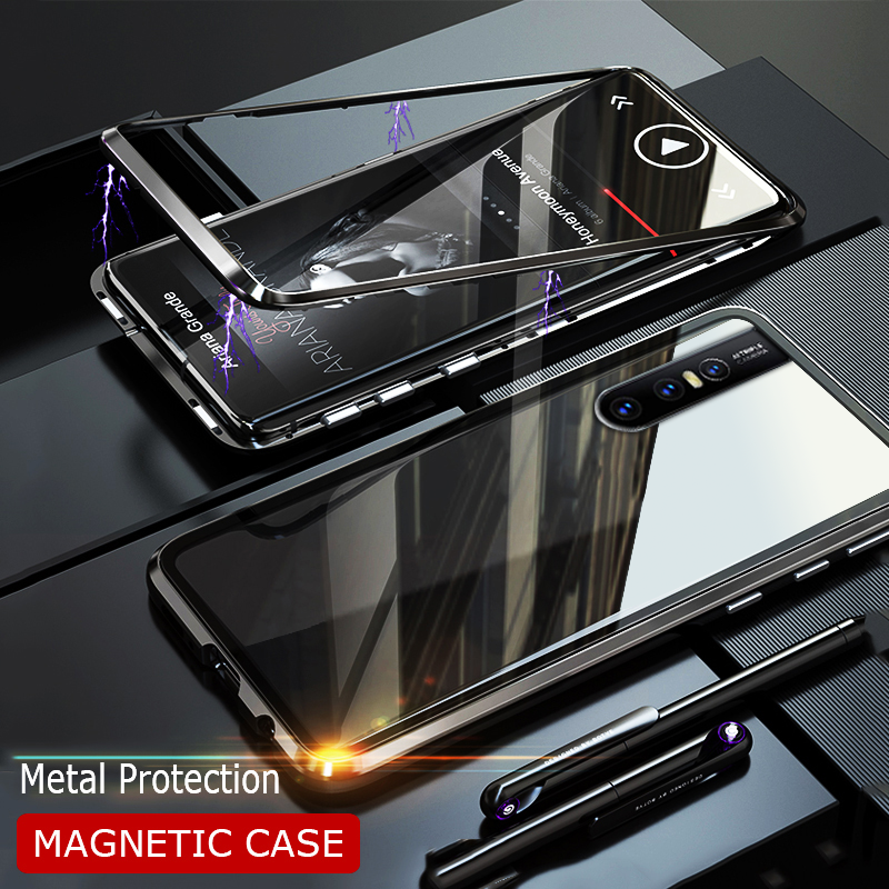LUPHIE 2nd Generation Dual Color Magnetic Glass Case for VIVO V15 Pro