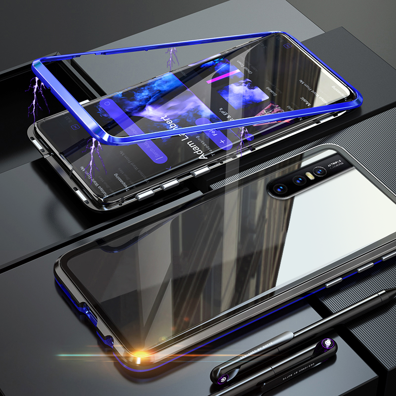 LUPHIE 2nd Generation Dual Color Magnetic Glass Case for VIVO V15 Pro