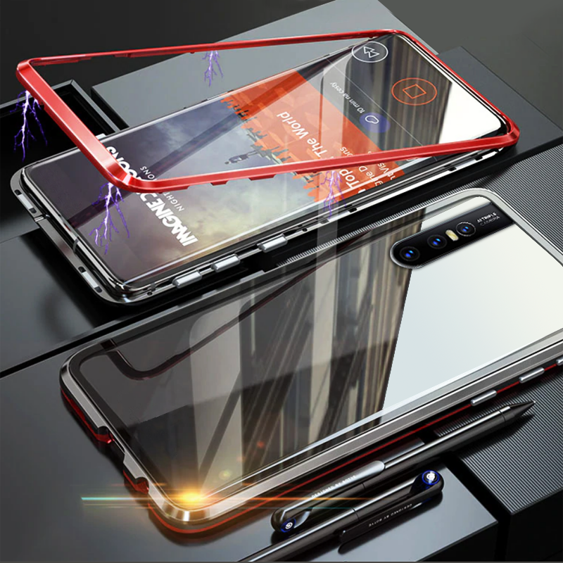 LUPHIE 2nd Generation Dual Color Magnetic Glass Case for VIVO V15 Pro
