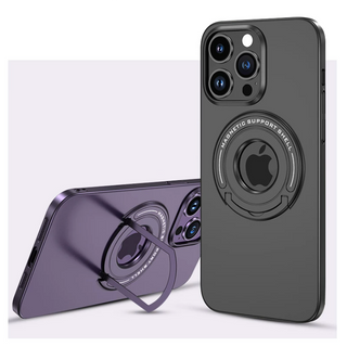 iPhone 14 Series Magnetic Metal Stand Shockproof Case