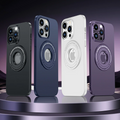 iPhone 14 Series Magnetic Metal Stand Shockproof Case