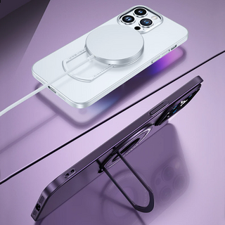 iPhone 14 Series Magnetic Metal Stand Shockproof Case