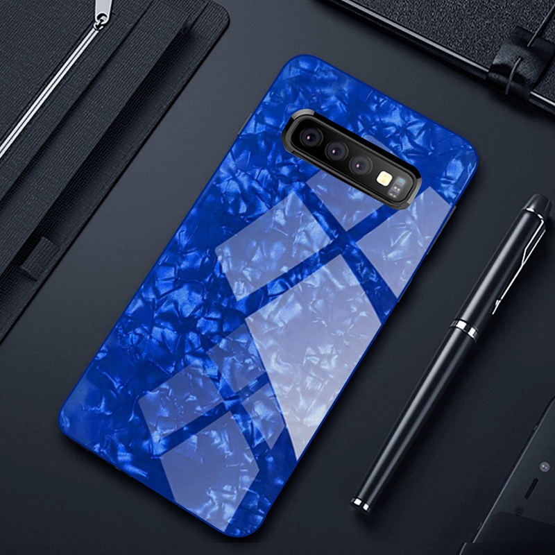 Luxury Marble Pattern Tempered Glass Case for Samsung Galaxy ( SALE )