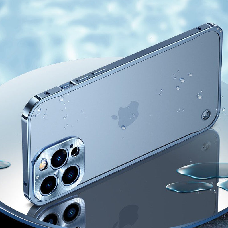 iPhone 13 Series Frosted Metal Lock Frame Camera Protection Case