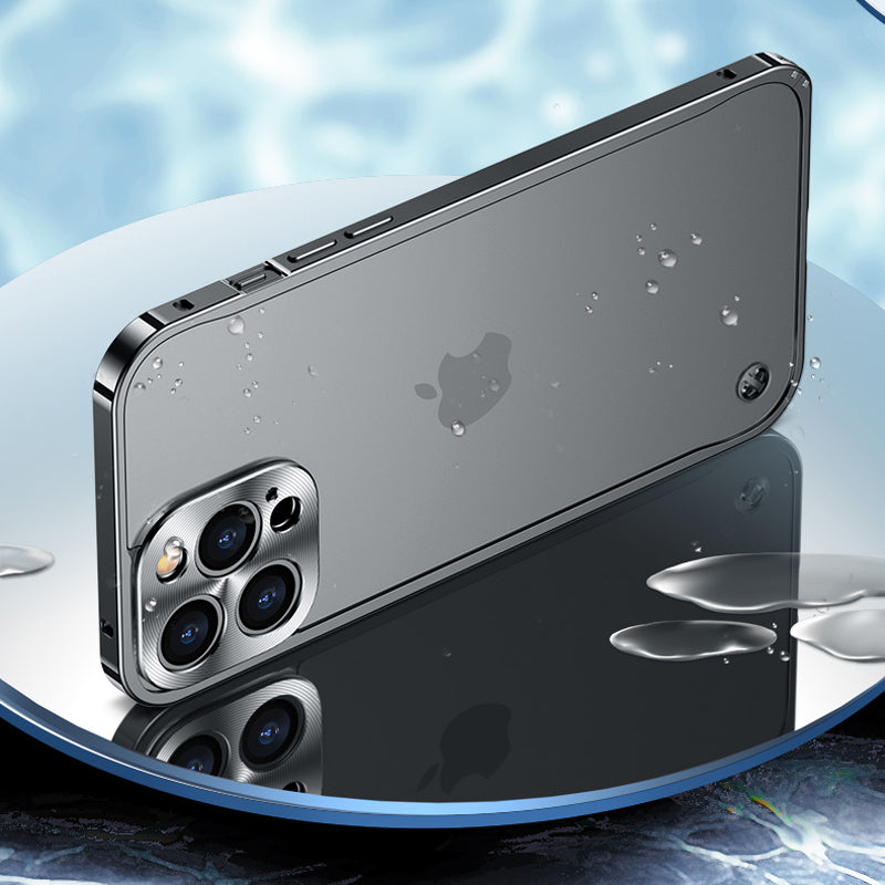 iPhone 13 Series Frosted Metal Lock Frame Camera Protection Case