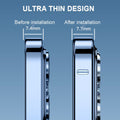 iPhone 13 Series Metal Frame Transparent Matte Case