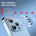 iPhone 13 Series Metal Frame Transparent Matte Case
