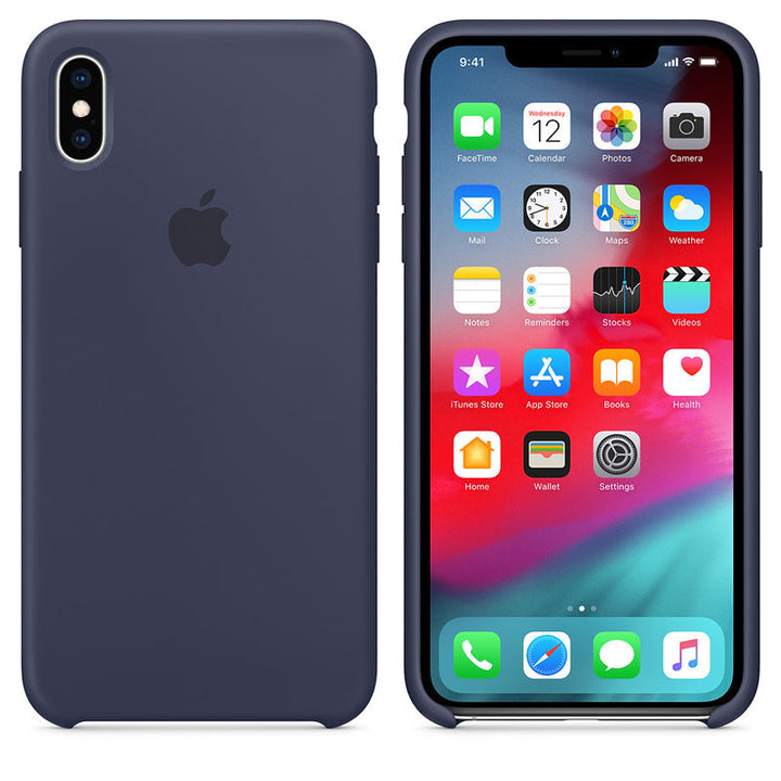 Silicone Case for iPhone X Series- Midnight Blue