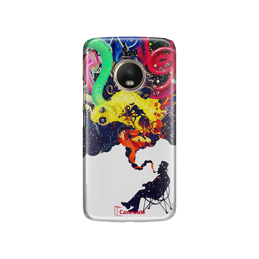 Smoking Colorful Texture for Moto G5 Plus