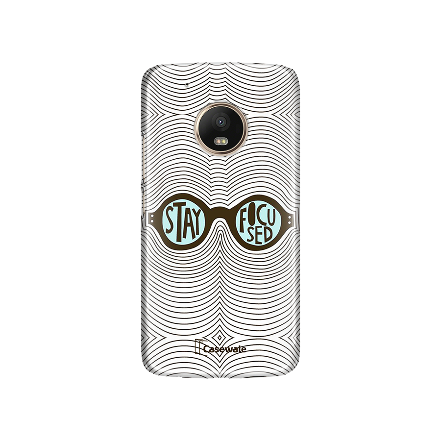 Stay Focused Printed Cover for Moto G5 Plus