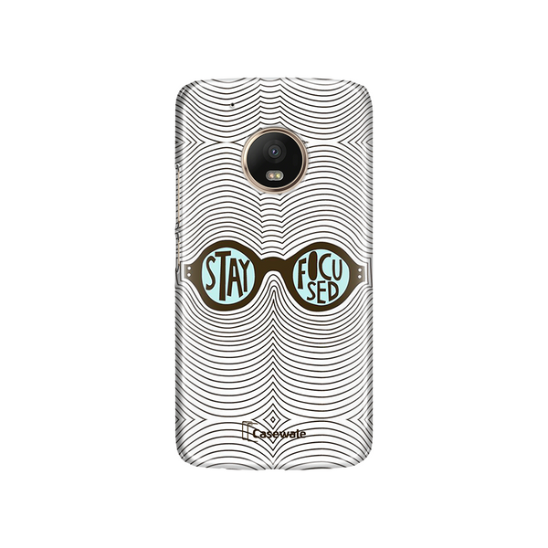 Stay Focused Printed Cover for Moto G5 Plus