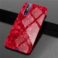 Luxury Marble Pattern Tempered Glass Case for Vivo V15 Pro
