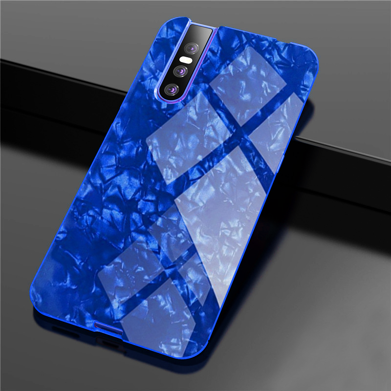 Luxury Marble Pattern Tempered Glass Case for Vivo V15 Pro