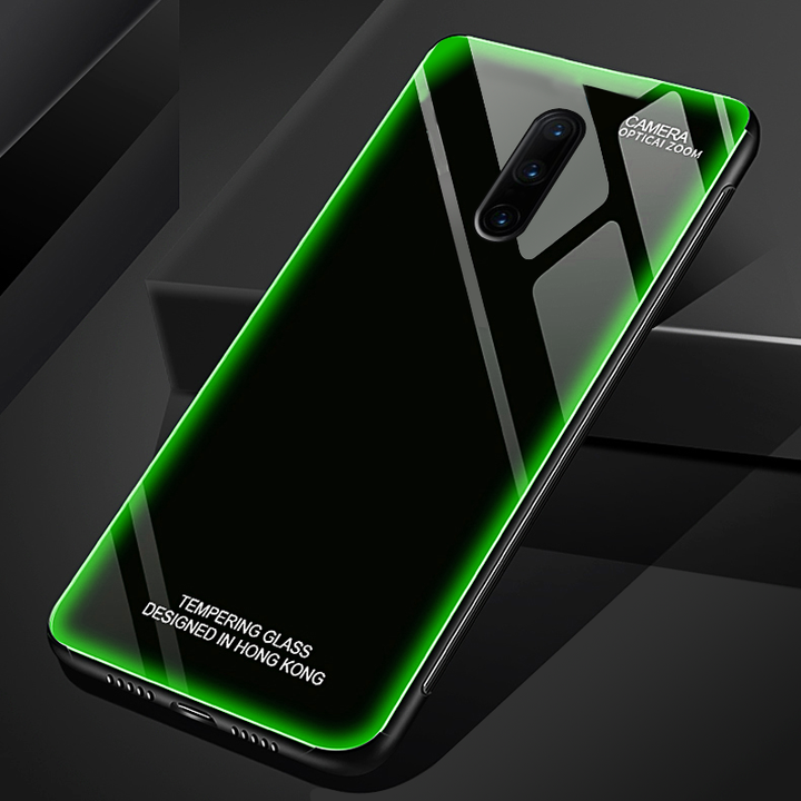 Aurora Tempered Glass Neon Glowing Case for OnePlus 7