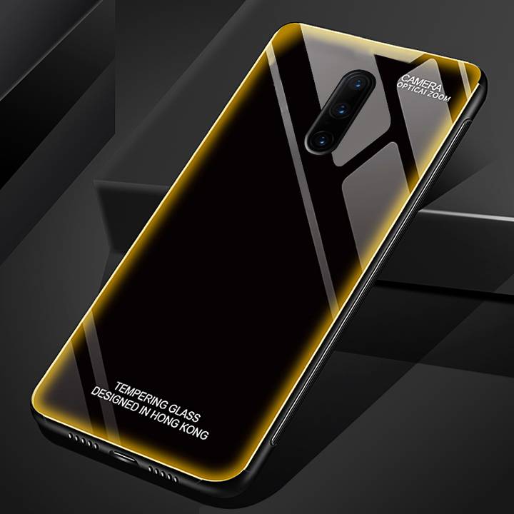 Aurora Tempered Glass Neon Glowing Case for OnePlus 7