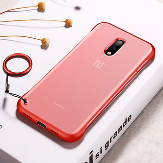 Luxury Frameless Semi Transparent Ring Finger Case for OnePlus 7 / 7 Pro