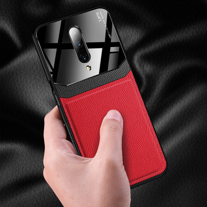 Leather Lens Luxury Card Holder Case For OnePlus 7 Pro