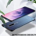 Luxury Frameless Semi Transparent Ring Finger Case for OnePlus 7 / 7 Pro