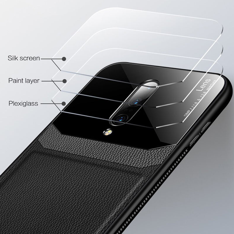 Leather Lens Luxury Card Holder Case For OnePlus 7 Pro