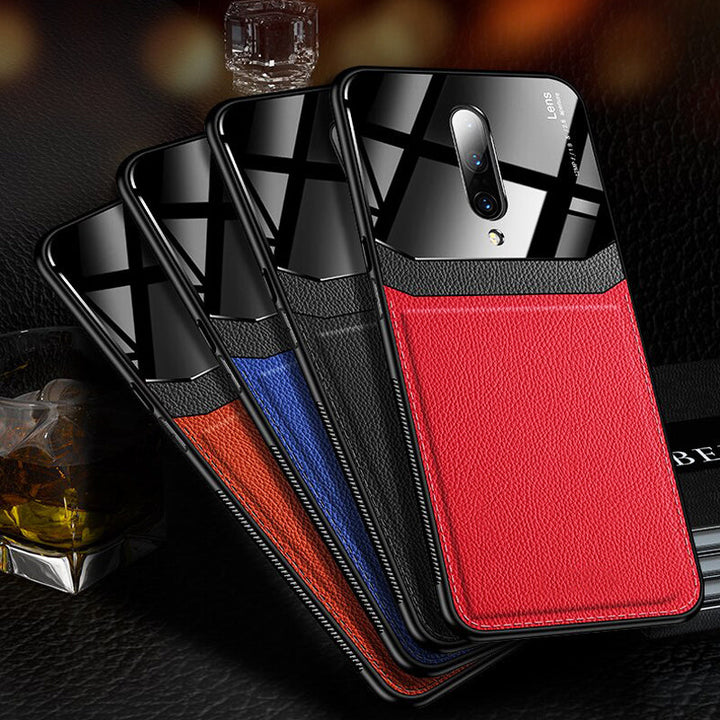 Leather Lens Luxury Card Holder Case For OnePlus 7 Pro