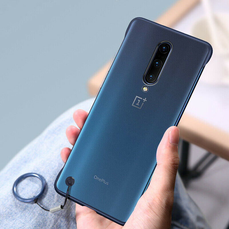 Luxury Frameless Semi Transparent Ring Finger Case for OnePlus 7 / 7 Pro
