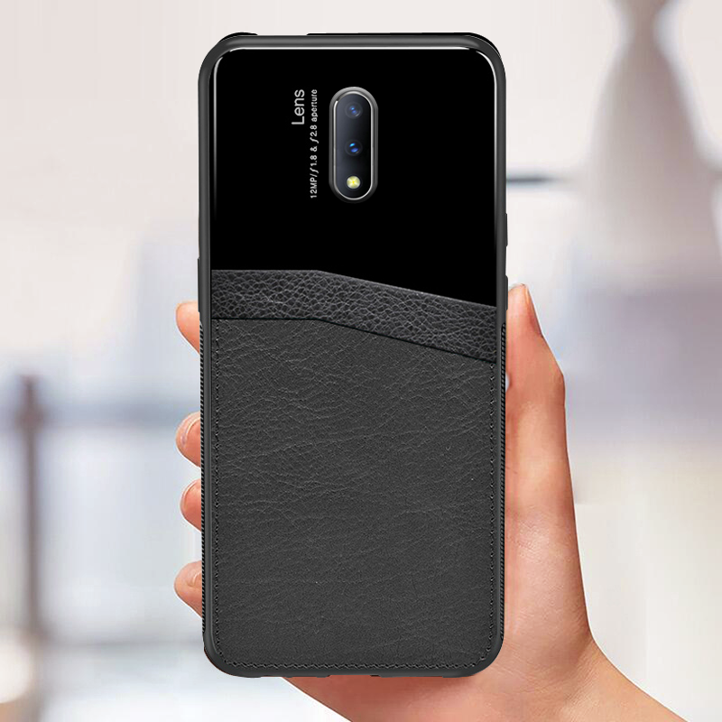 Leather Lens Luxury Card Holder Case For OnePlus 7