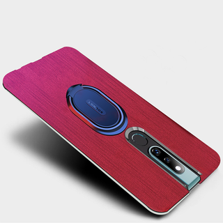 Magnetic Stand Cloth Texture Phone Holder Case for Oppo F11 Pro