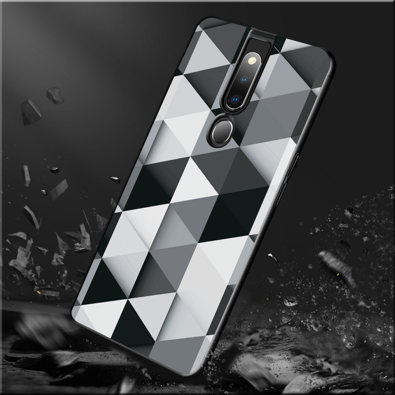 Ashford Color Marble Pattern Glass Case for Oppo F11 Pro