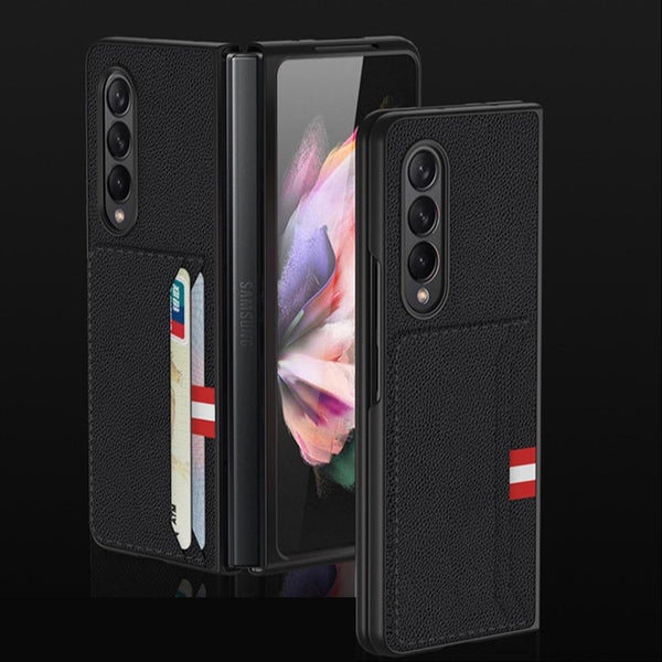 Galaxy Z Fold 3 PU Leather Card Slot Wallet Case