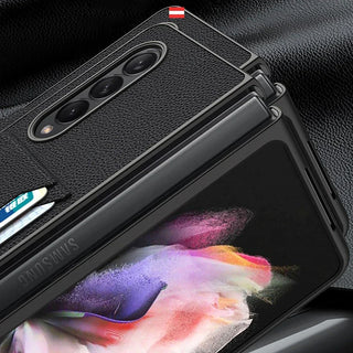 Galaxy Z Fold 3 PU Leather Card Slot Wallet Case