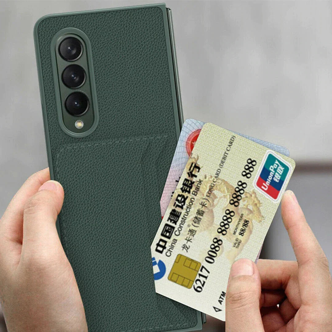 Galaxy Z Fold 3 PU Leather Card Slot Wallet Case
