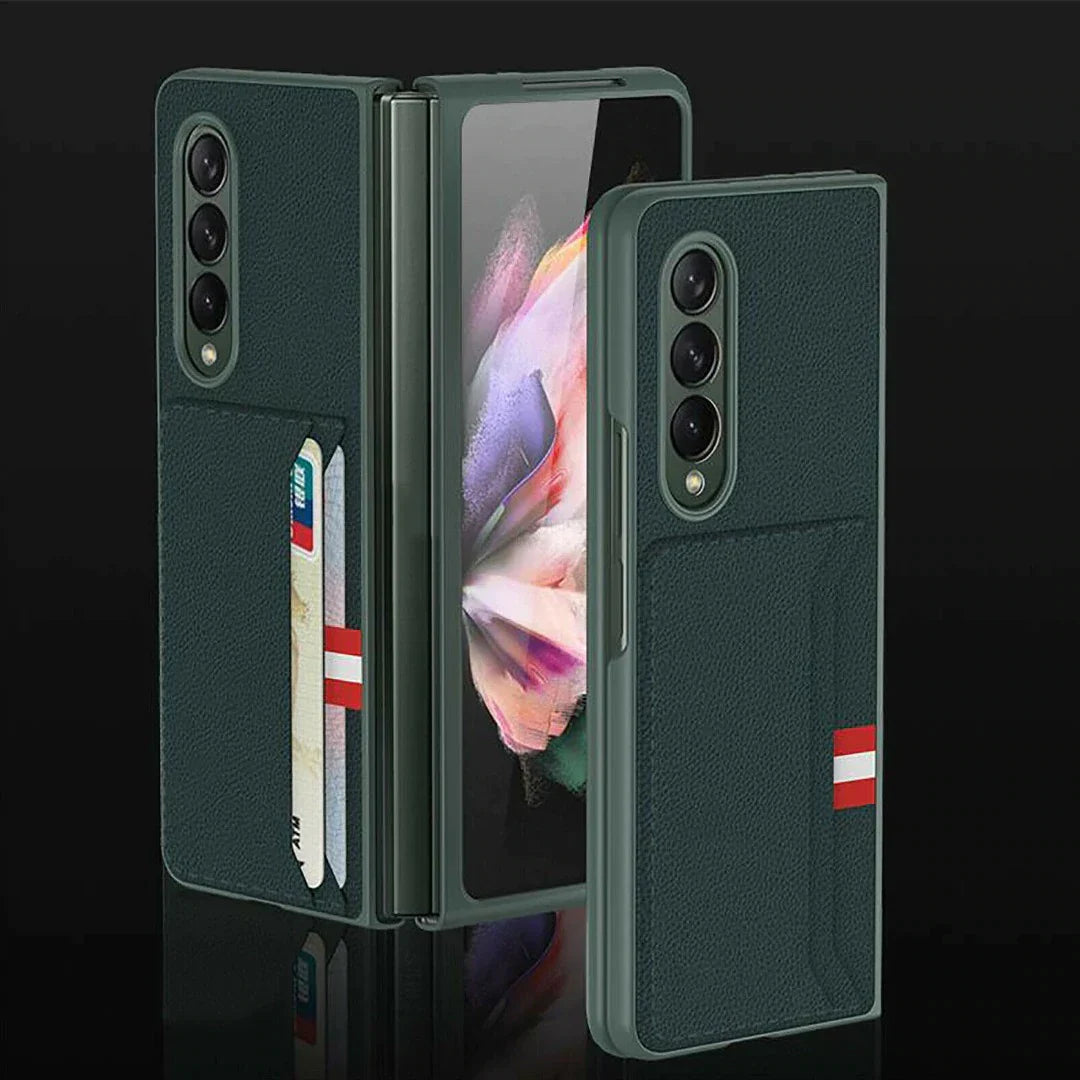Galaxy Z Fold 3 PU Leather Card Slot Wallet Case