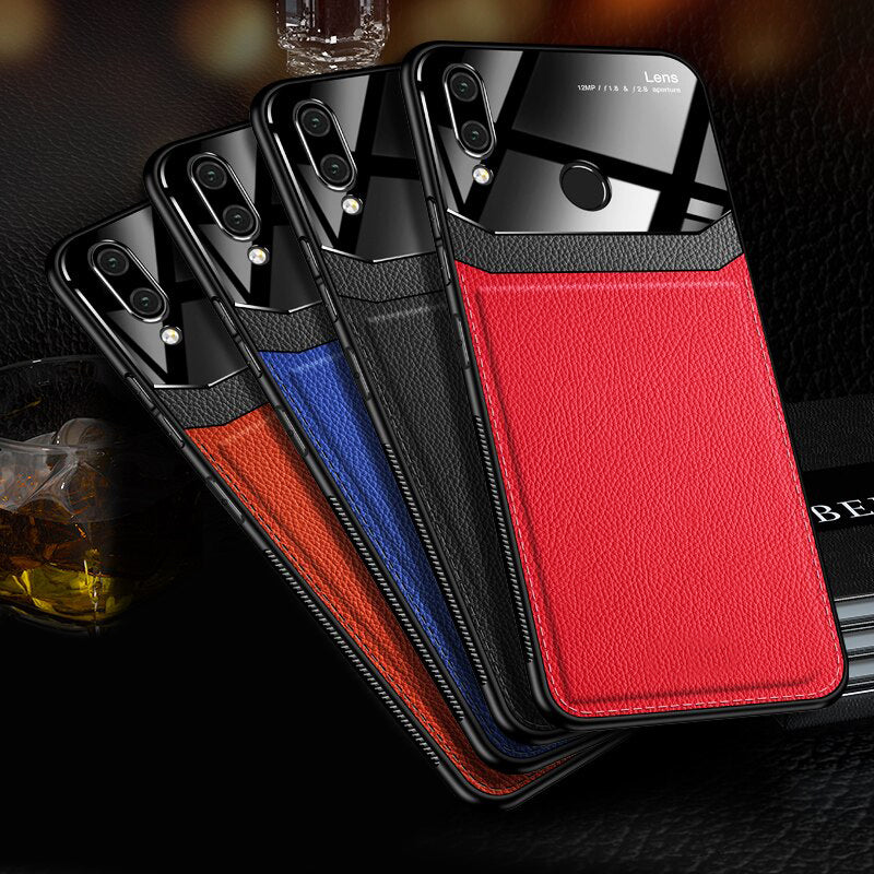 Leather Lens Luxury Card Holder Case For Redmi Note 7 & Note 7 Pro