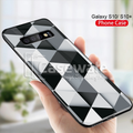 Ashford Color Marble Pattern Glass Case for Galaxy S10/ S10 Plus