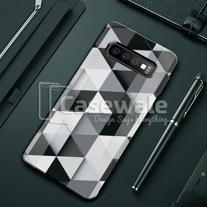 Ashford Color Marble Pattern Glass Case for Galaxy S10/ S10 Plus