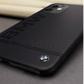 Genuine Leather Case with BMW Logo Imprint for iPhone 12 Series